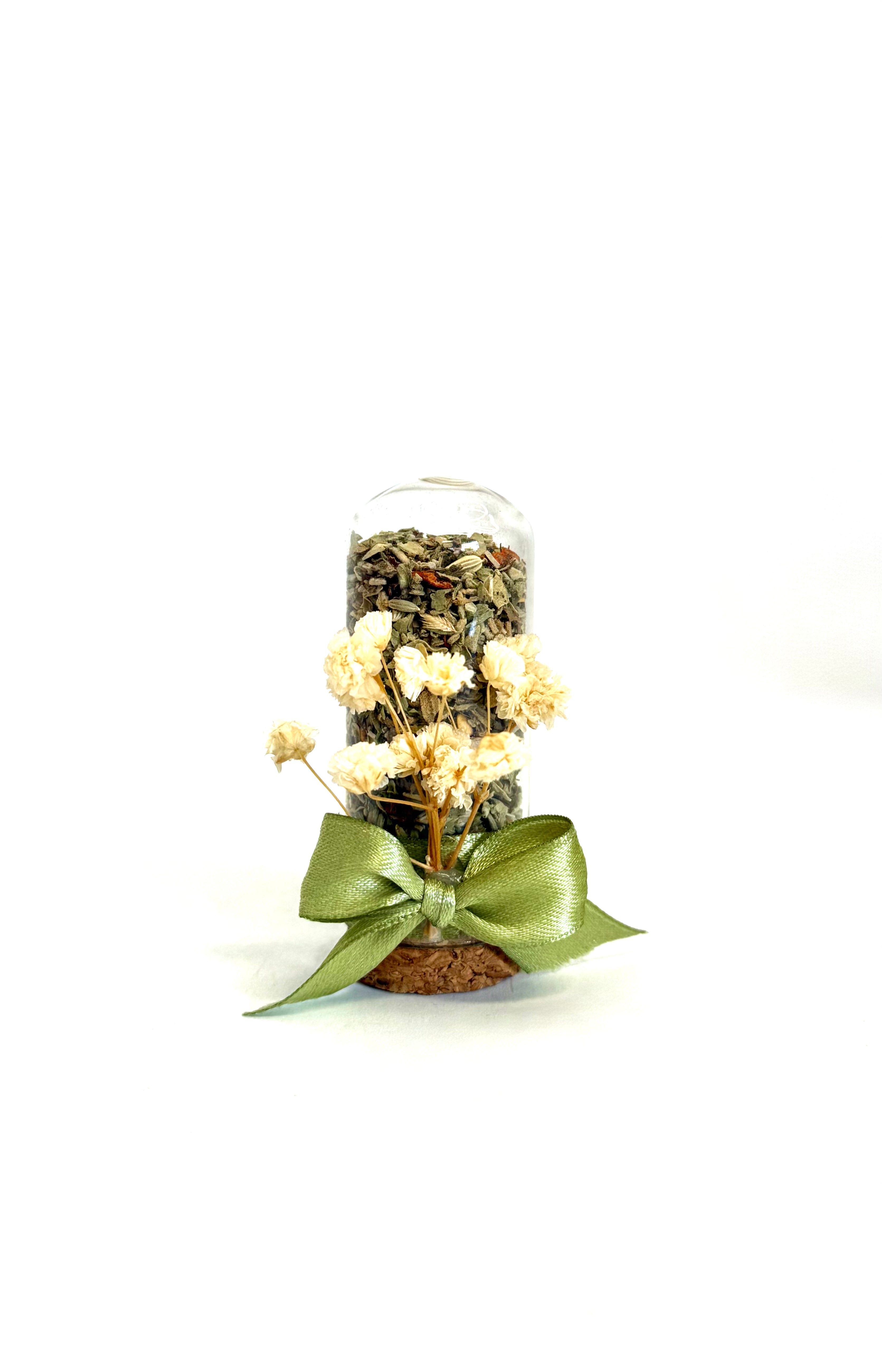 Bomboniera / segnaposto Cupoletta di vetro 8cm con spezie d’Abruzzo