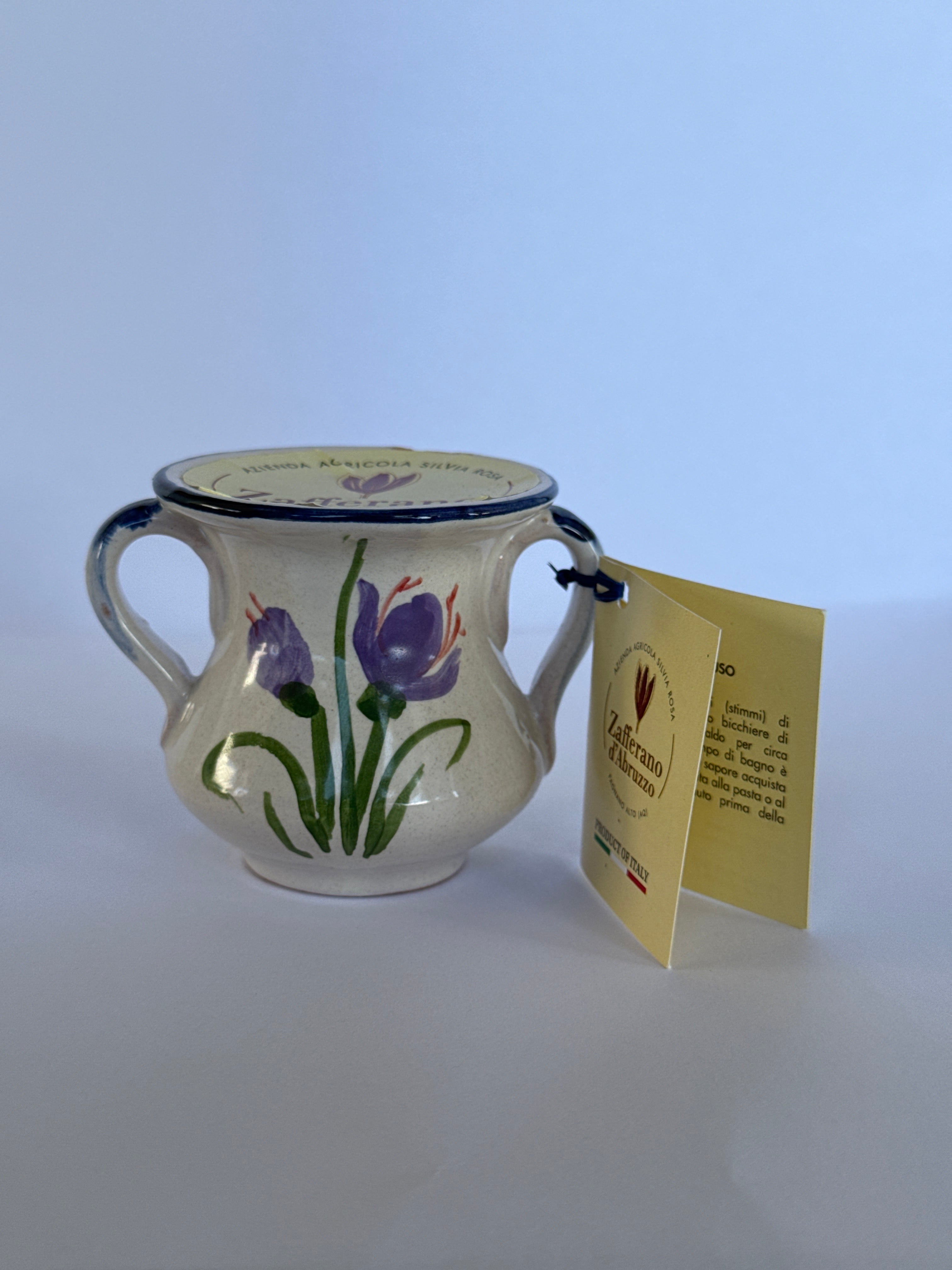 Silviarosa Zafferano Pistilli 0,5 gr In Ceramica Castelli