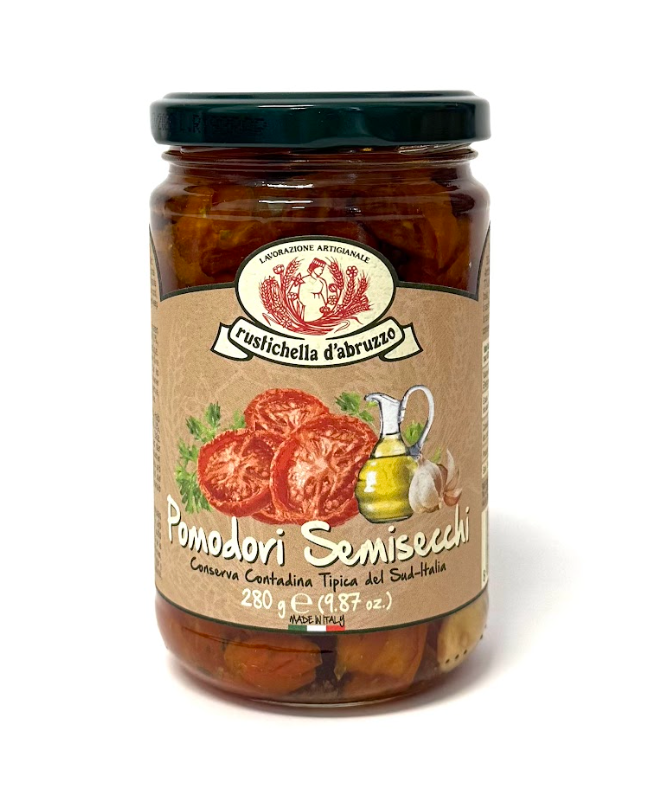 Rustichella d’Abruzzo, Pomodori semi secchi, conserva contadina tipica del sud-Italia 280gr