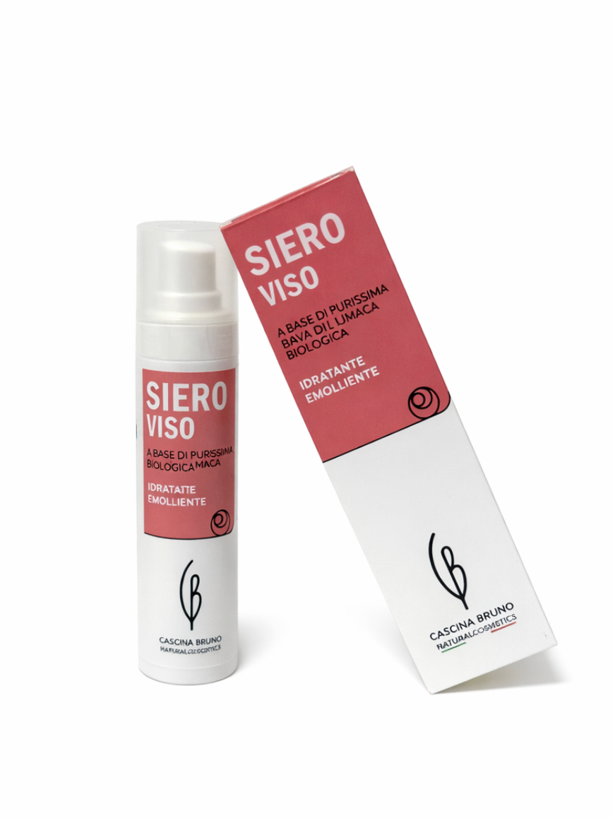 Cascina Bruno, siero viso a base di purissima bava di lumaca biologica 30ml.