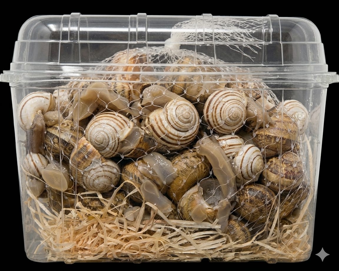 1kg Lumache Rigatella Eobania Vermiculata Fresche