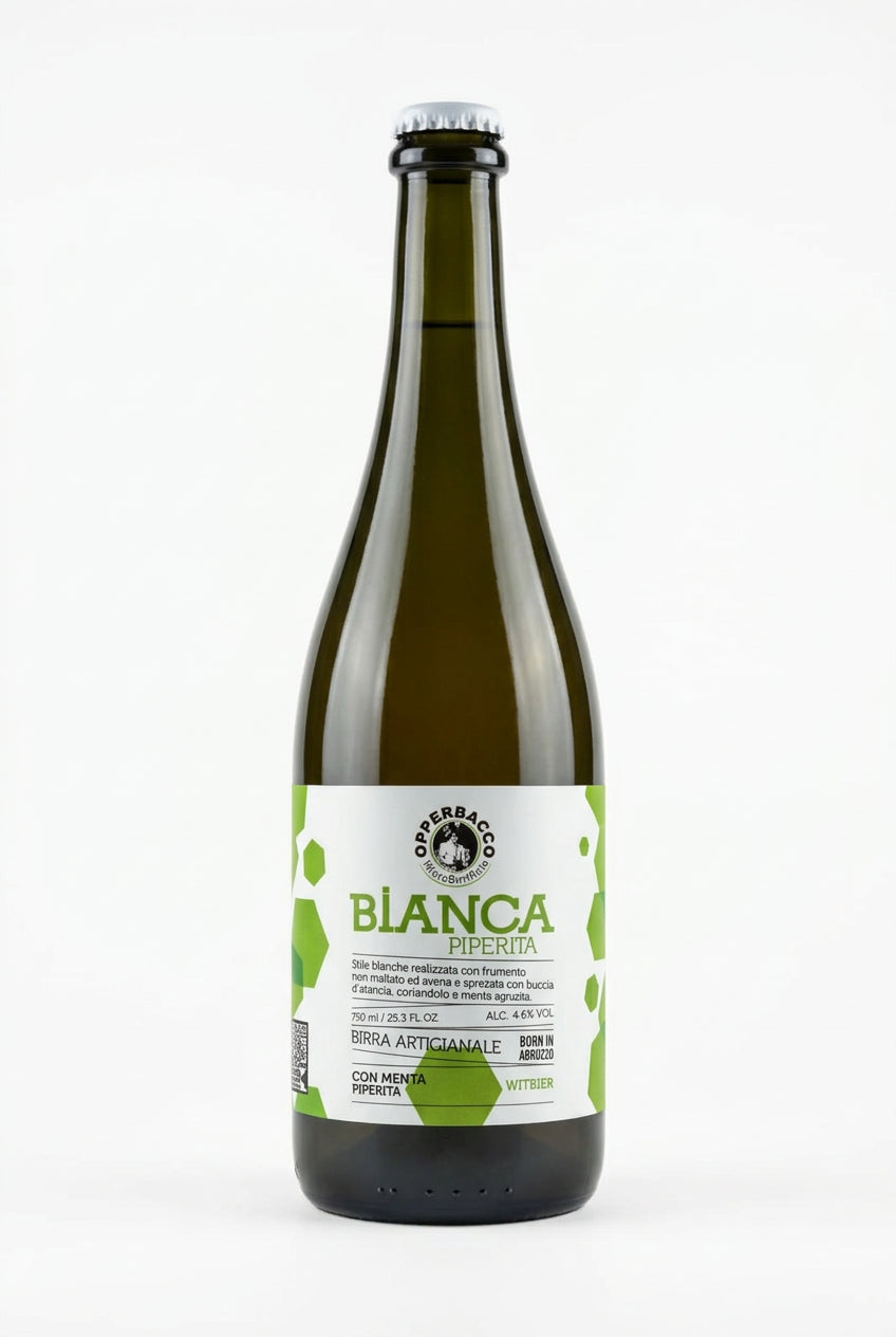 Birrificio Opperbacco BIANCA PIPERITA 750ml Birra Artigianale