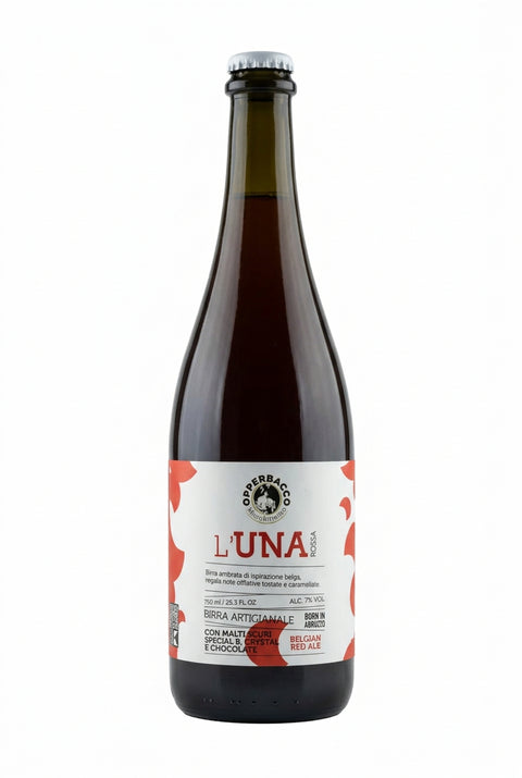 Birrificio Opperbacco l'UNA rossa 750ml Birra Artigianale