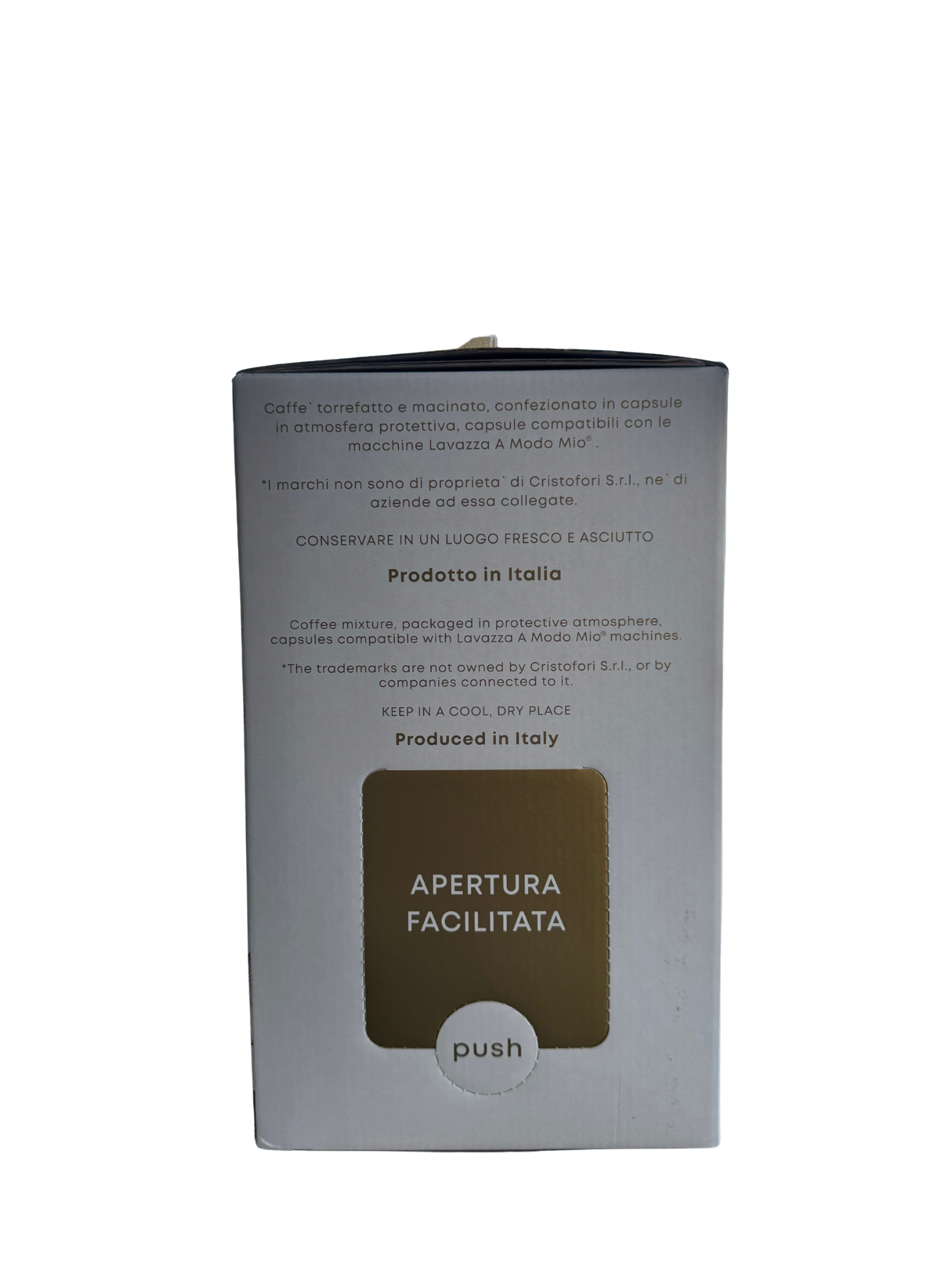 Caffè Cristofori 100 capsule Lavazza a modo mio qualità argento