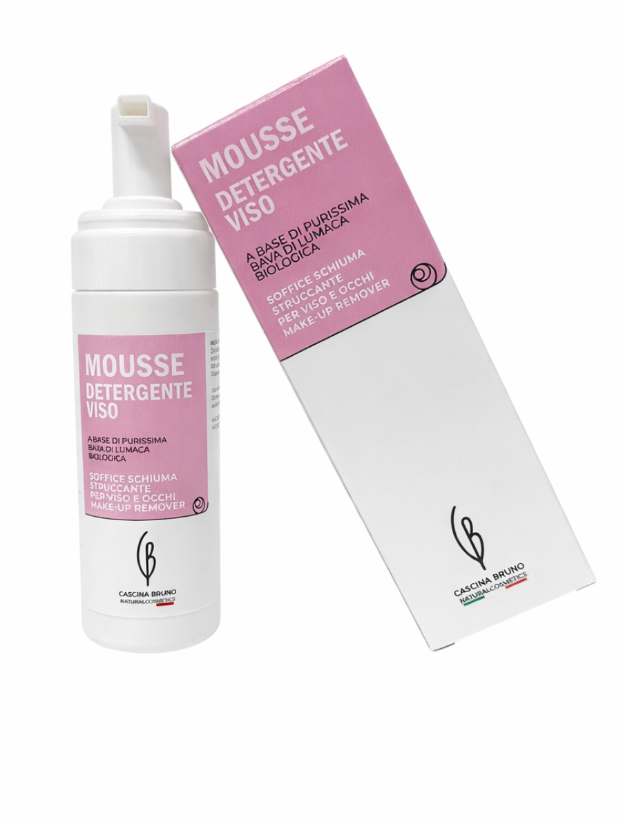 Cascina Bruno Mousse detergente viso a base di purissima bava di lumaca biologica 150ml