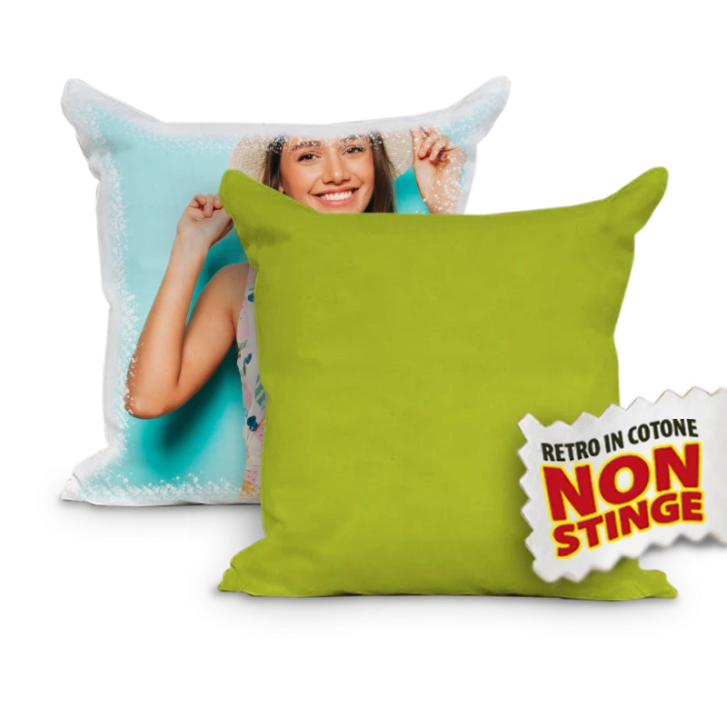 Federa con Cuscino Quadrata Per Sublimazione 40x40cm