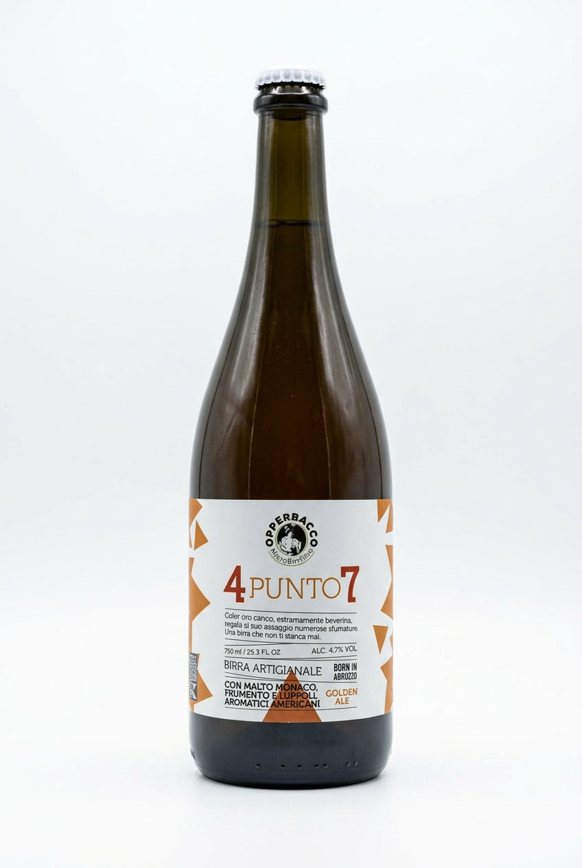 Birrificio Opperbacco 4 punto 7 - 750ml Birra Artigianale