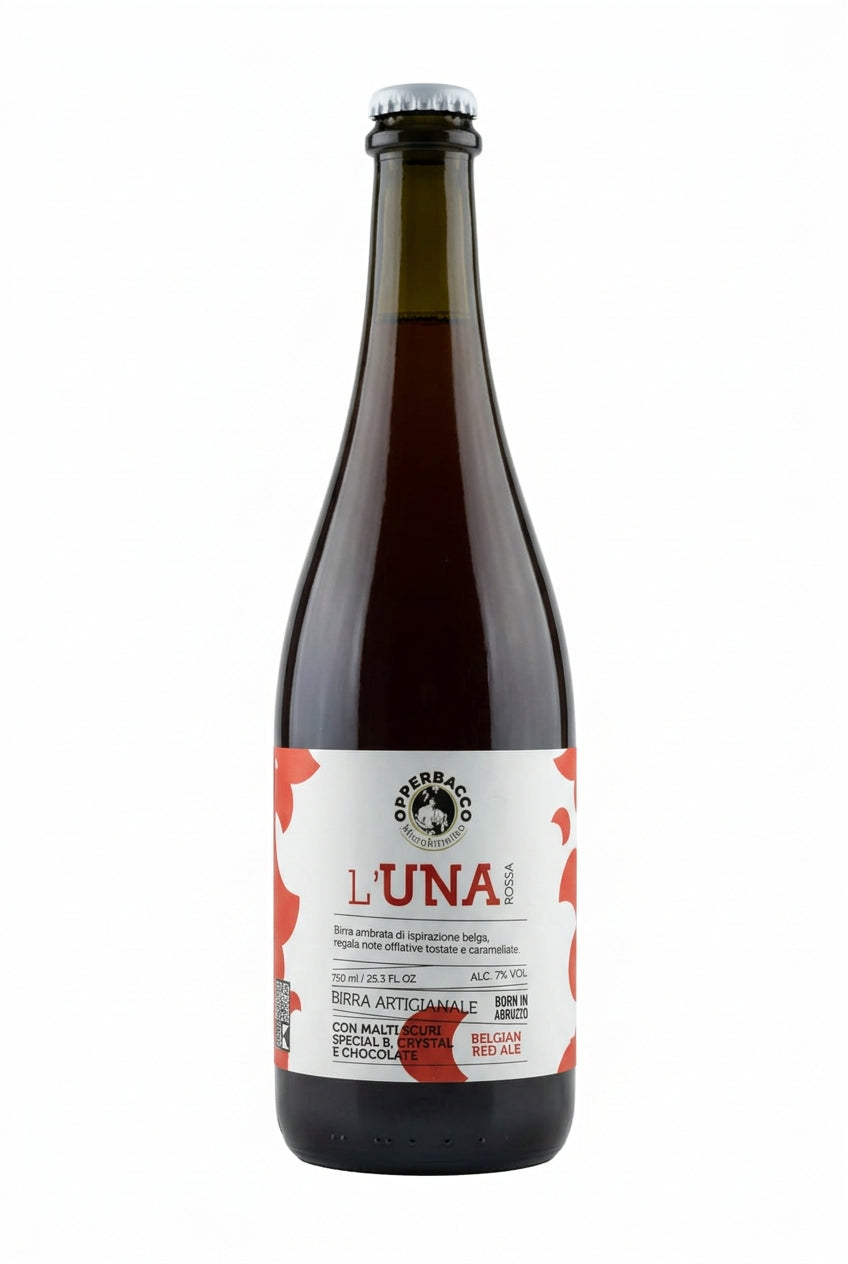 Birrificio Opperbacco l'UNA rossa 750ml Birra Artigianale
